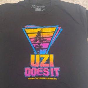 Savage Tactitians Uzi Does It shirt